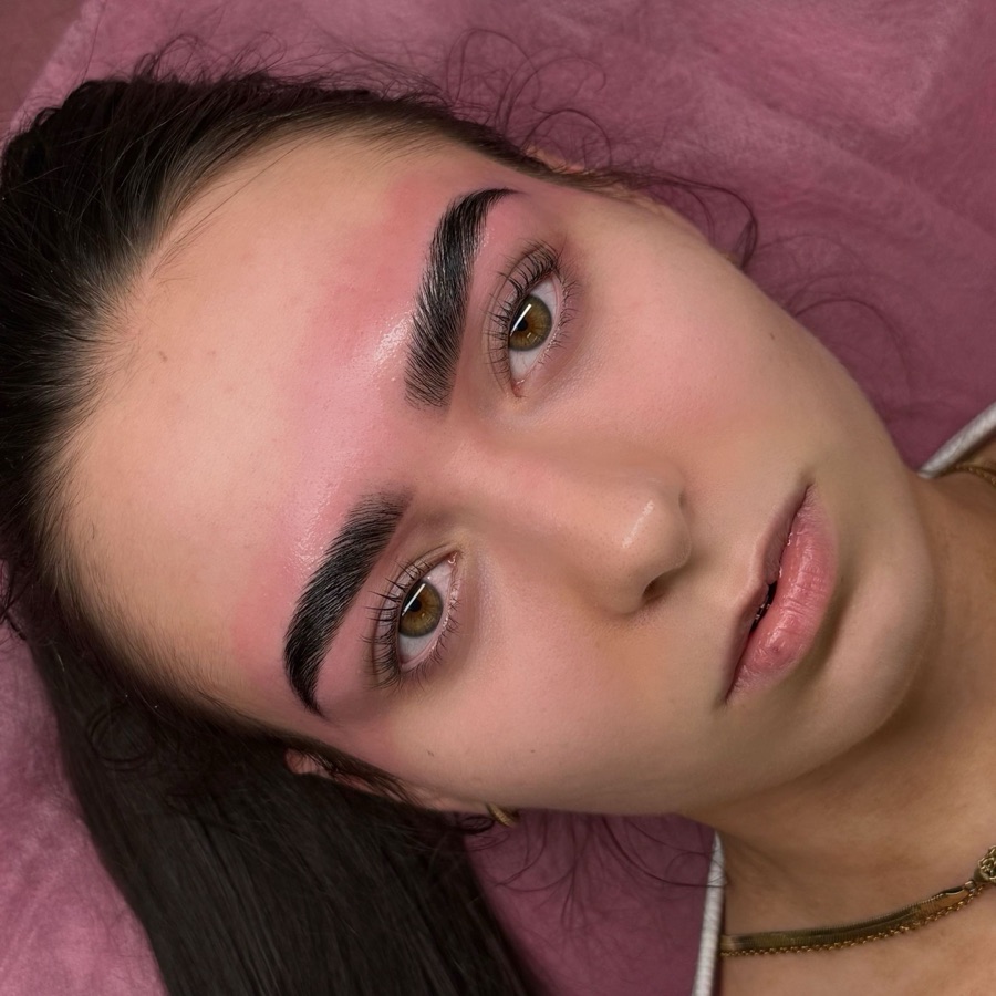 Laminacja brwi i lifting rzęs w pakiecie - realizacja JK Beauty Studio, Sucha Beskidzka